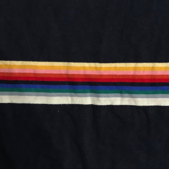 John Galt Rainbow Cropped Long Sleeve - Picture 4 of 7